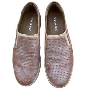 Trask Lillian 36-1496 Women's 7 Slip On Perforated Leather Sneaker Shoes